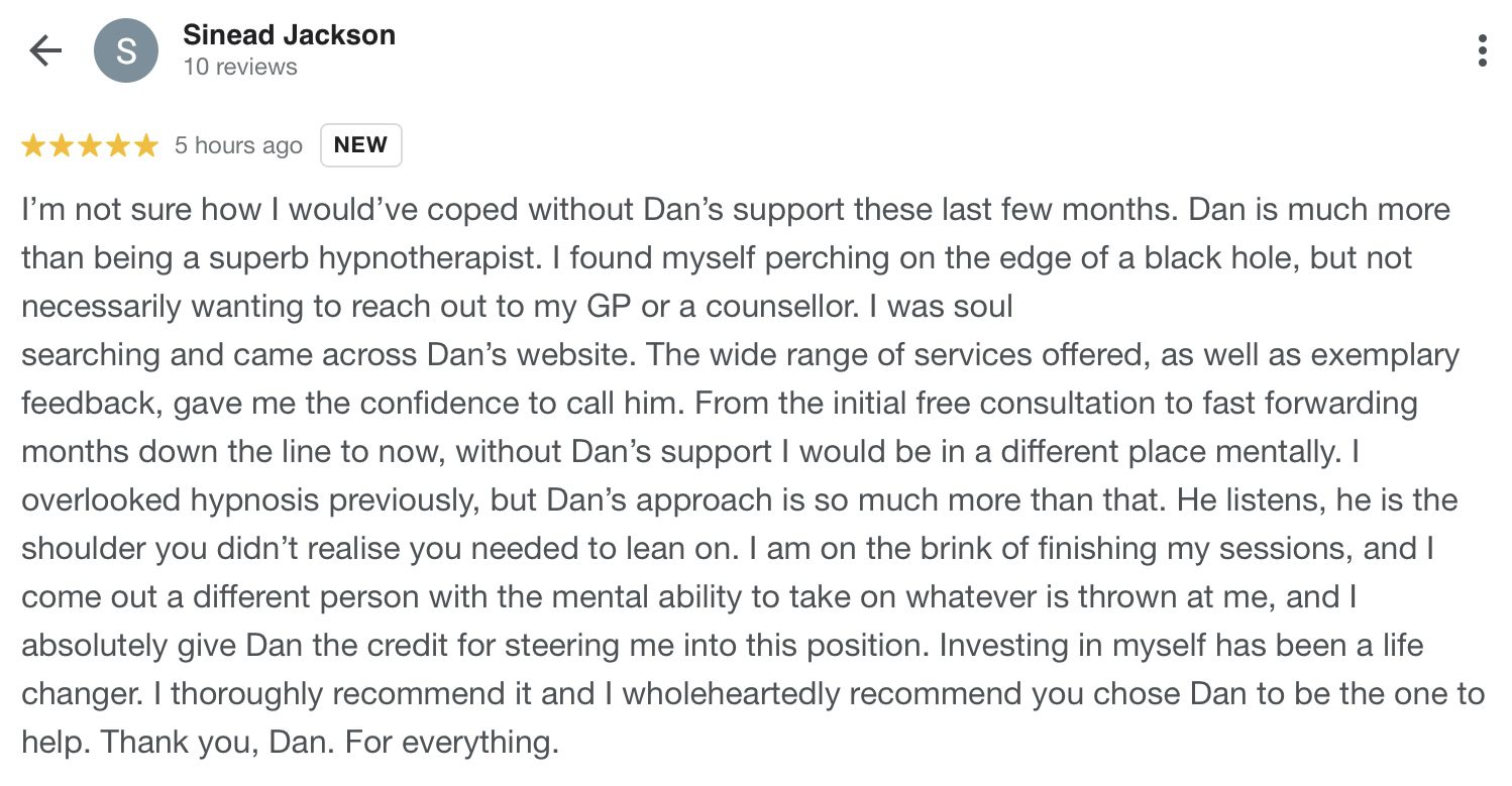 hypnosis in ely reviews - dan regan hypnotherapy in ely and newmarket