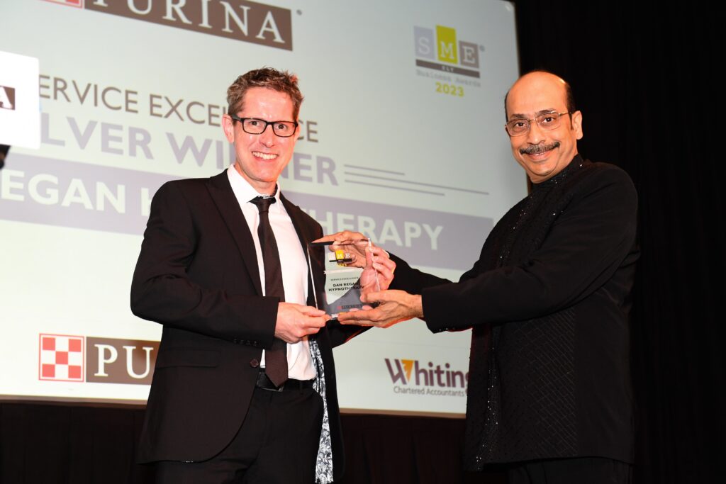 Dan Regan Hypnotherapy Ely Business Awards
