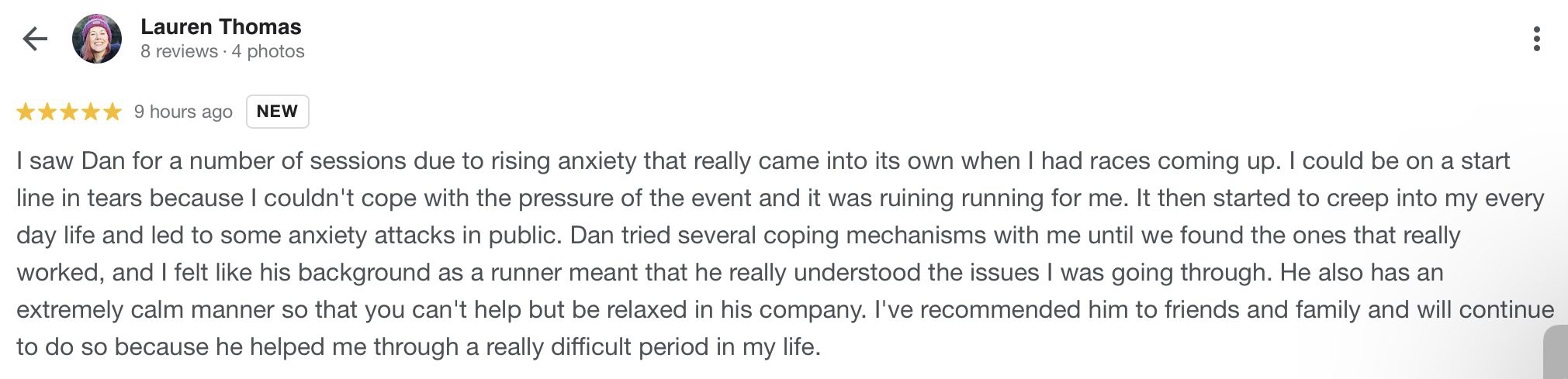 Anxiety therapy in Ely review