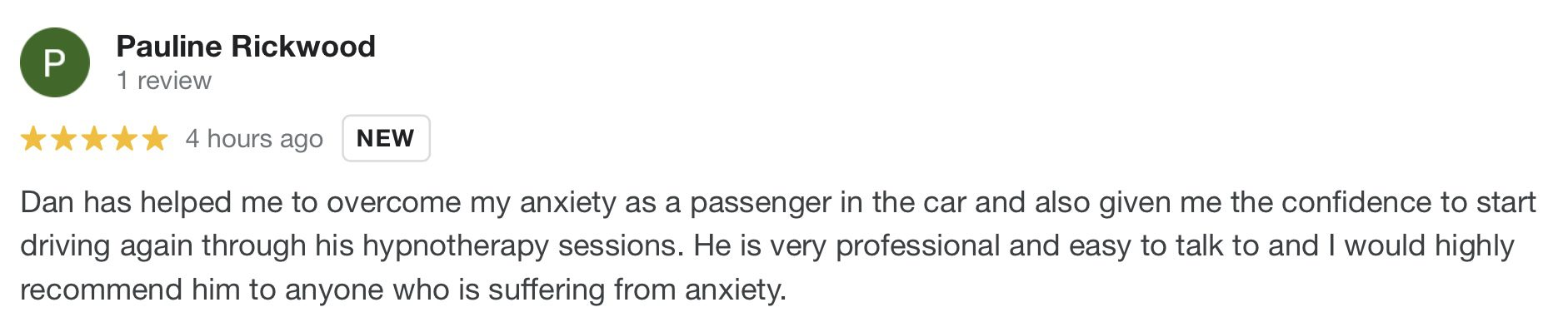 Anxiety in car hypnotherapy review