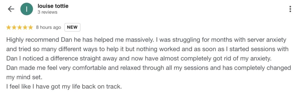 Severe Anxiety Hypnotherapy in Ely