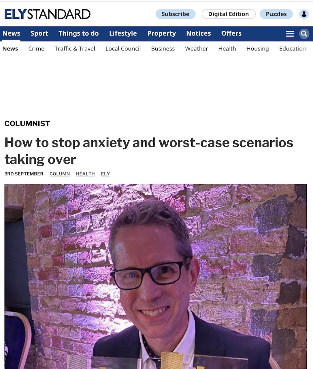 anxiety and worst case scenarios - Ely Standard