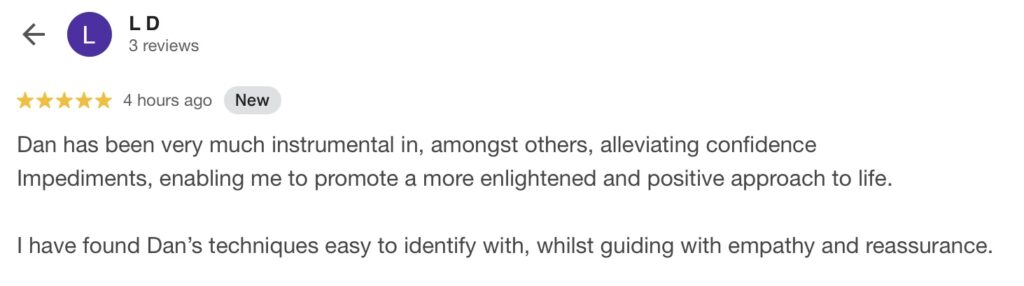 Confidence Hypnotherapy Review - Hypnotherapy Ely and Newmarket