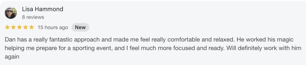 Sports Hypnotherapy in Ely Review