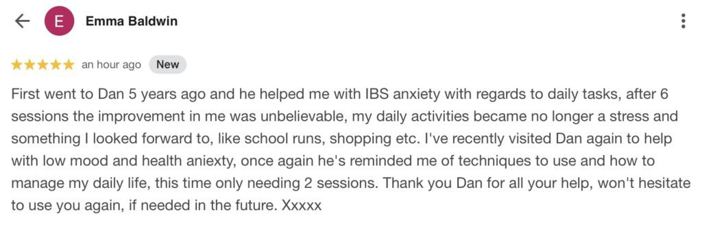 IBS Anxiety Hypnotherapy in Ely Review